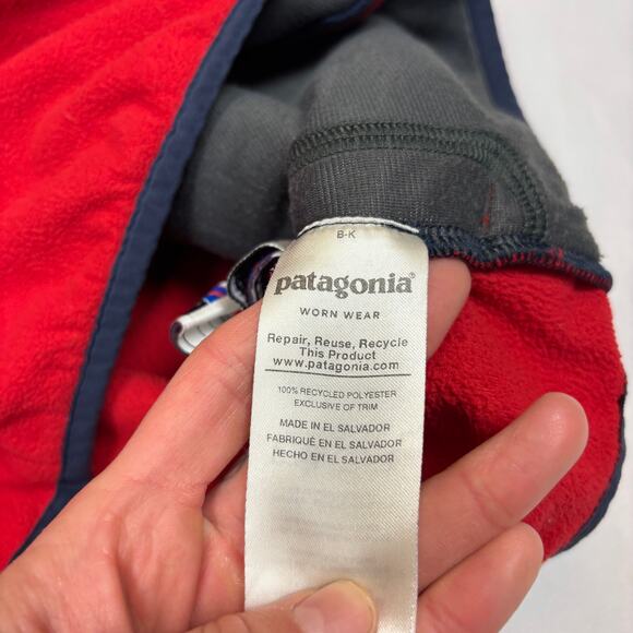 Patagonia Kids Micro D Snap T Fleece Zip Jacket Youth XL Gorpcore Granola - Picture 7 of 11